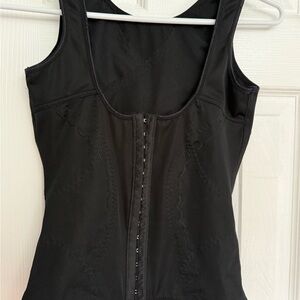 Black Front-Hook Shapewear Tank